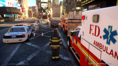 FDNY tower ladder 1, EMS 70 and NYPD on scene of an MVA