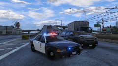 LAPD Downtown patrol.