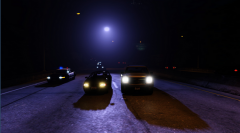 Who is fleeing from the police?