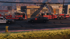 commercial structure fire in Blaine County