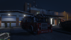 Tower Ladder at Blaine County FD station