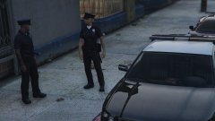 Officers talking about their hairstyles!