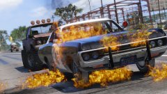 They're burning my car!