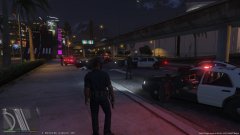 Seconds after an Officer involved shooting