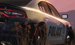 Dodge Charger Looks Nice At the Sunset