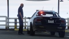 CVPI With Officer19... Taking This Prisoner To The Police Sation