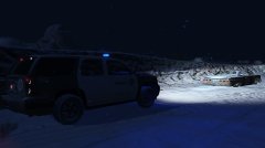 Winter Night Patrol In Sandy Shores