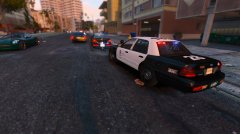 Just a normal LAPD traffic stop.