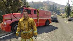 Fire Rescue WIP UTILITY W/ 2 working light bars on back