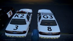 2 Pennsylvania State Police cars