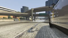 A Trooper patrols the freeway.