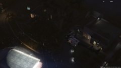 A Police helicopter assists in the tracking of a suspect wanted for home invasion.