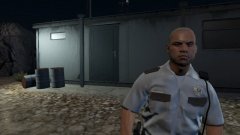 Security Guard at Construction Sight