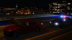 Traffic stop near LAX - Hit n' run!