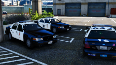 LAPD CVPI's after important callout
