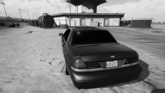 Black & White Unmarked Crown Victoria