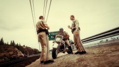 CHP Officer's having a talk.