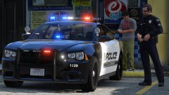 Sgt. De Santa Admiring his New Cruiser