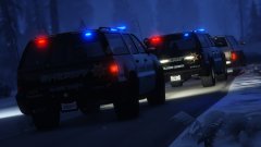 Wintery Traffic Stop