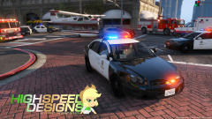 LSPD on Scene of Aircraft Crash Landing on Eclipse Boulevard