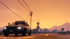 Patrolling in the sunset