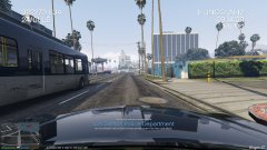 Dashcam view of pursuit