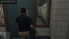 Escorting a prisoner into booking