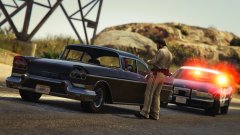 Traffic Stop on the Highway