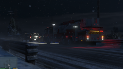 Tower Ladder 1 on scene of a vehicle accident