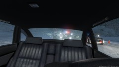Image from inside suspects vehicle