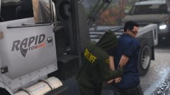 Even the tow truck drivers get arrested!