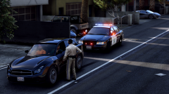 CHP traffic stop on Pacific Coast Hwy.