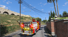 WIP LAFD Firetruck Enigne 13 traffic advisor