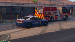 Engine 14 & sherrif on scene