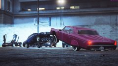 Lowriders meeting at LS Customs