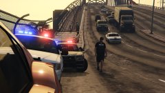 Arving on traffic stop back up call