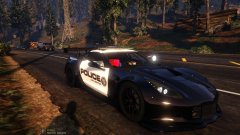 Corvette C7R NFS:Hot Pursuit-style livery (1)