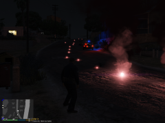 Flares Lights Crime Scene