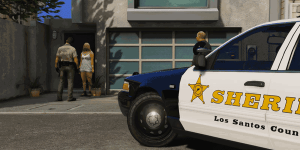 "Alright, ma'am, what ha.. Hey!"