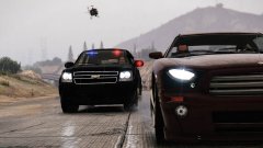 An unmarked Tahoe chasing a Buffalo