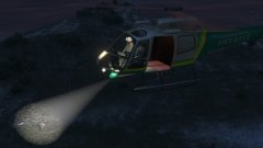 LSSD Maverick supporting officers on ground