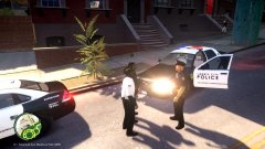 Traffic stop on another patrol car???