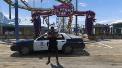 LAPD Sergeant At The Pier