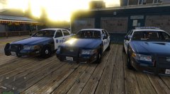 Venice Beach Police Cars At The Station