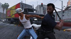 Gangster Vs LAPD Cop