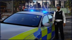 Erm...Officer by his vehicle....?