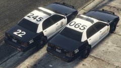Black & White LSPD and LSSD Cruisers