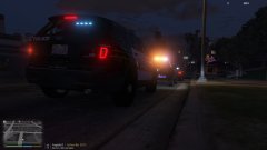 Show me on scene of a traffic stop backup call.