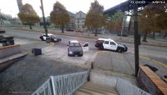 View from the staircase of where the J-13 lives.