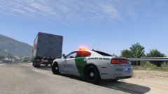 USBP Charger pulls over suspicious truck at Boarder